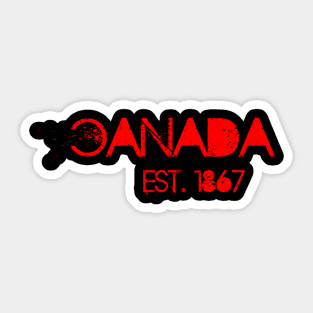 CANADA EST. 1867 - Red Sticker